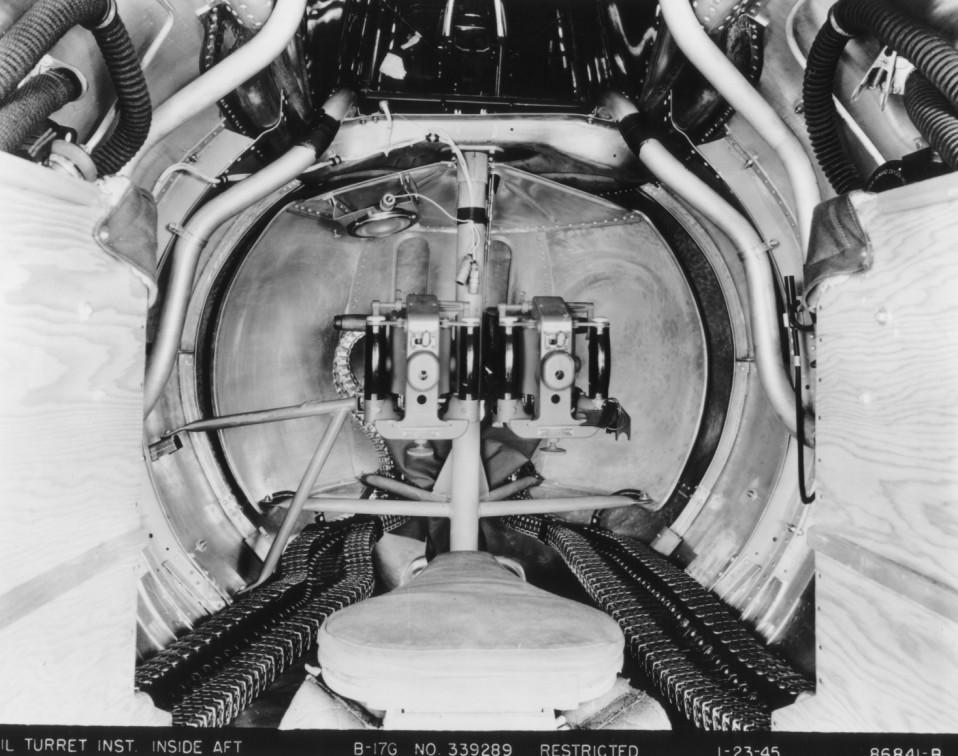 Inside A B 17g Turret Armchair General And Historynet